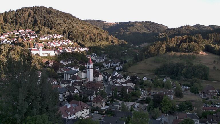 Dieses Bild zeigt eine Webcam-Aufnahme von Ottenhöfen, aufgenommen am Donnerstag, den 13.08.2026 um 20:00 Uhr