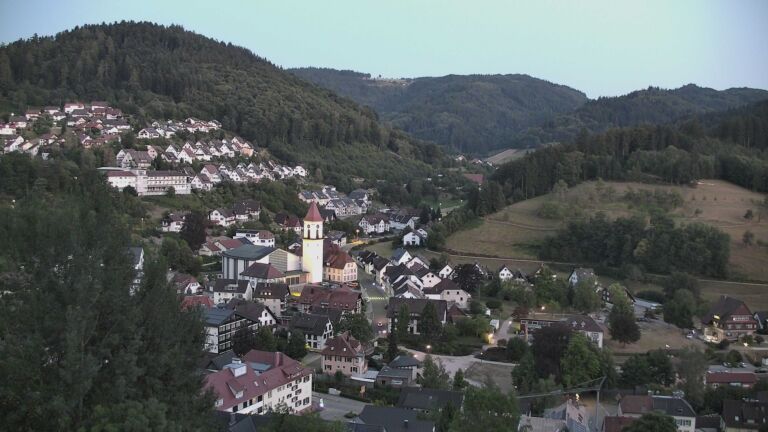 Dieses Bild zeigt eine Webcam-Aufnahme von Ottenhöfen, aufgenommen am Mittwoch, den 29.07.2026 um 21:30 Uhr