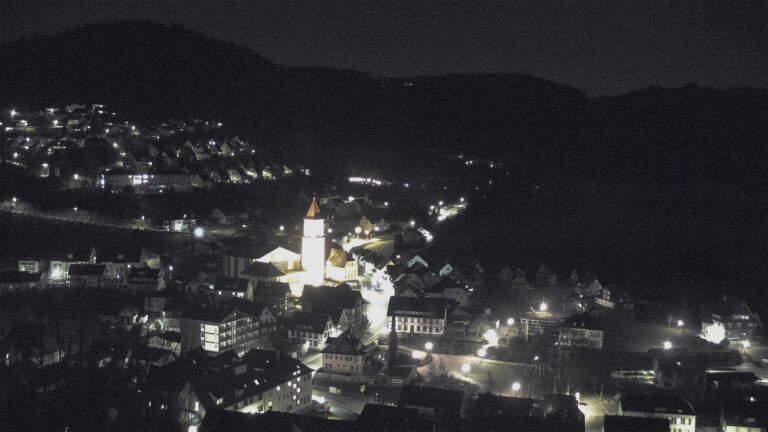 Dieses Bild zeigt eine Webcam-Aufnahme von Ottenhöfen, aufgenommen am Dienstag, den 24.02.2026 um 22:30 Uhr