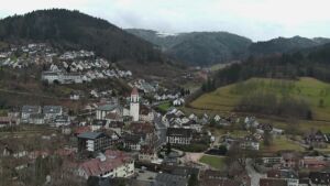 Dieses Bild zeigt eine Webcam-Aufnahme von Ottenhöfen, aufgenommen am Sonntag, den 15.02.2026 um 11:50 Uhr