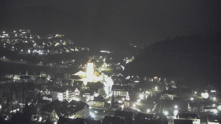 Dieses Bild zeigt eine Webcam-Aufnahme von Ottenhöfen, aufgenommen am Freitag, den 09.01.2026 um 20:40 Uhr
