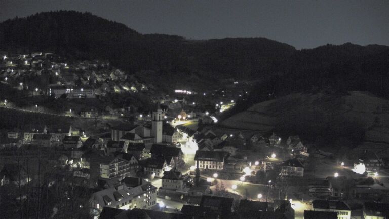 Dieses Bild zeigt eine Webcam-Aufnahme von Ottenhöfen, aufgenommen am Dienstag, den 03.03.2026 um 02:30 Uhr