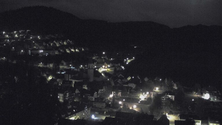 Dieses Bild zeigt eine Webcam-Aufnahme von Ottenhöfen, aufgenommen am Samstag, den 24.10.2026 um 03:00 Uhr