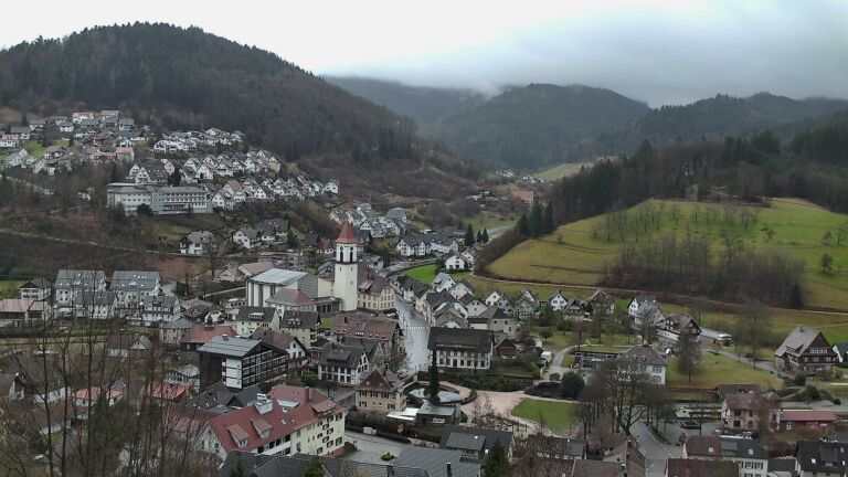 Dieses Bild zeigt eine Webcam-Aufnahme von Ottenhöfen, aufgenommen am Samstag, den 21.02.2026 um 15:30 Uhr