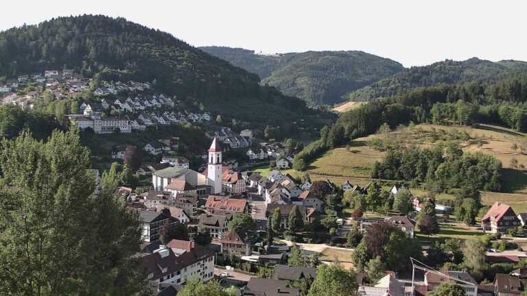 Dieses Bild zeigt eine Webcam-Aufnahme von Ottenhöfen, aufgenommen am Samstag, den 11.07.2026 um 08:20 Uhr