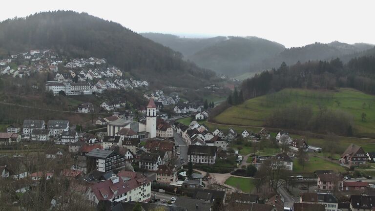 Dieses Bild zeigt eine Webcam-Aufnahme von Ottenhöfen, aufgenommen am Donnerstag, den 12.03.2026 um 07:40 Uhr