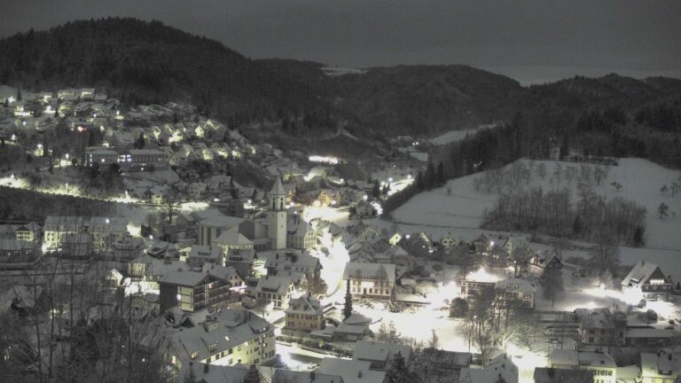 Dieses Bild zeigt eine Webcam-Aufnahme von Ottenhöfen, aufgenommen am Samstag, den 03.01.2026 um 03:00 Uhr