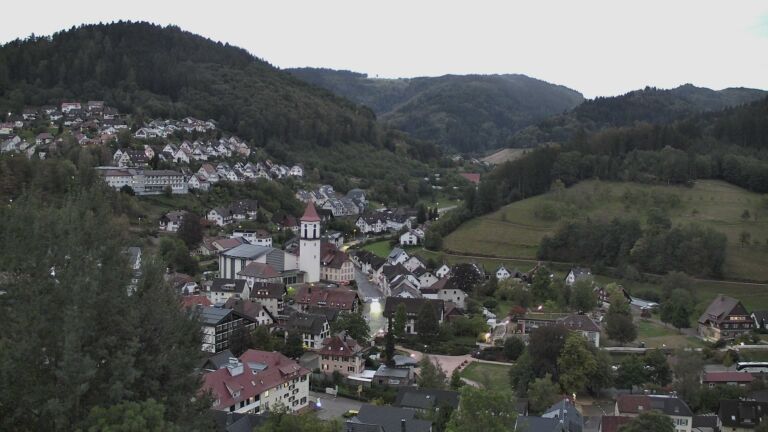 Dieses Bild zeigt eine Webcam-Aufnahme von Ottenhöfen, aufgenommen am Sonntag, den 13.09.2026 um 19:50 Uhr
