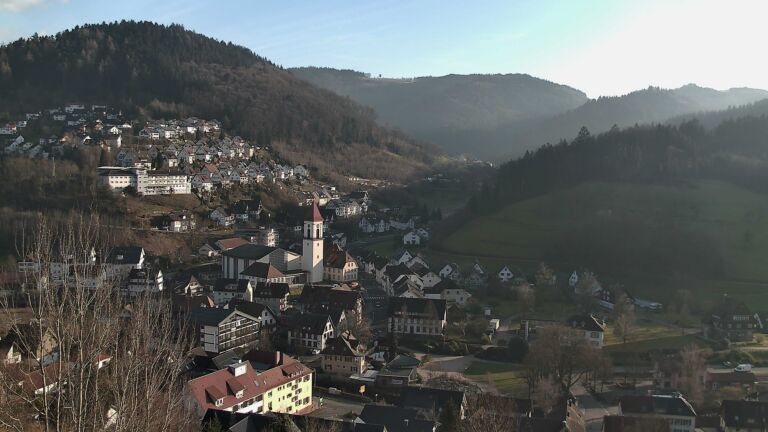 Dieses Bild zeigt eine Webcam-Aufnahme von Ottenhöfen, aufgenommen am Samstag, den 31.01.2026 um 15:50 Uhr