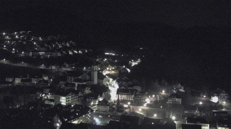 Dieses Bild zeigt eine Webcam-Aufnahme von Ottenhöfen, aufgenommen am Samstag, den 14.02.2026 um 04:00 Uhr