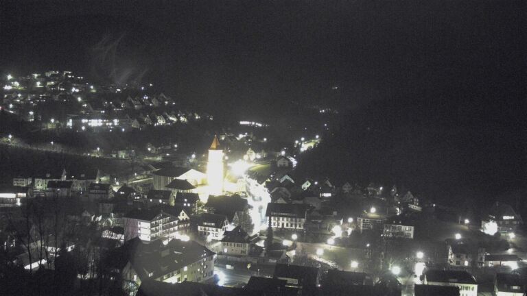 Dieses Bild zeigt eine Webcam-Aufnahme von Ottenhöfen, aufgenommen am Donnerstag, den 12.02.2026 um 20:20 Uhr