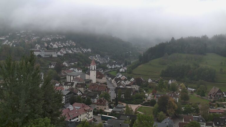 Dieses Bild zeigt eine Webcam-Aufnahme von Ottenhöfen, aufgenommen am Mittwoch, den 14.10.2026 um 09:40 Uhr