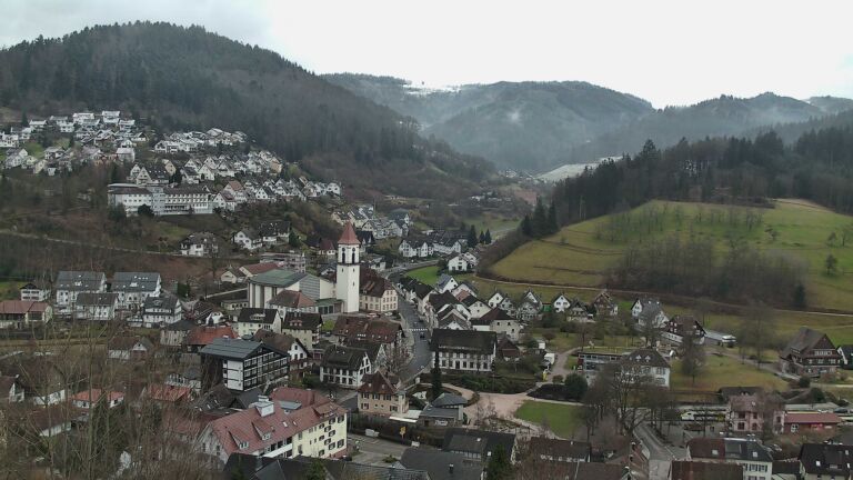 Dieses Bild zeigt eine Webcam-Aufnahme von Ottenhöfen, aufgenommen am Sonntag, den 15.02.2026 um 09:40 Uhr