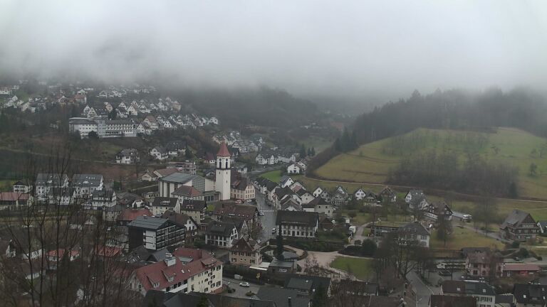 Dieses Bild zeigt eine Webcam-Aufnahme von Ottenhöfen, aufgenommen am Samstag, den 14.02.2026 um 12:20 Uhr