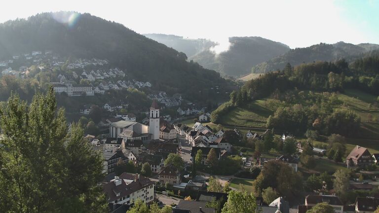 Dieses Bild zeigt eine Webcam-Aufnahme von Ottenhöfen, aufgenommen am Freitag, den 02.10.2026 um 09:50 Uhr