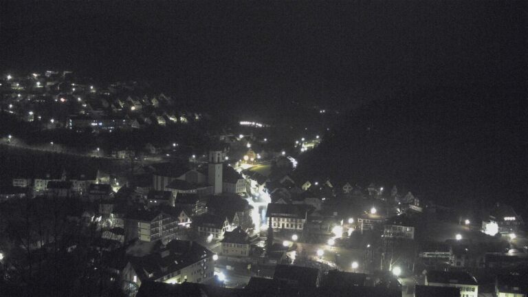 Dieses Bild zeigt eine Webcam-Aufnahme von Ottenhöfen, aufgenommen am Samstag, den 10.01.2026 um 01:30 Uhr