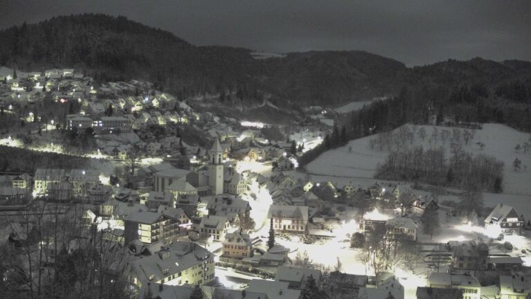 Dieses Bild zeigt eine Webcam-Aufnahme von Ottenhöfen, aufgenommen am Samstag, den 03.01.2026 um 04:30 Uhr