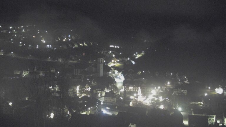 Dieses Bild zeigt eine Webcam-Aufnahme von Ottenhöfen, aufgenommen am Sonntag, den 14.12.2025 um 00:00 Uhr