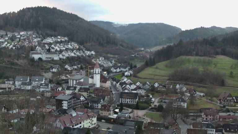 Dieses Bild zeigt eine Webcam-Aufnahme von Ottenhöfen, aufgenommen am Donnerstag, den 25.12.2025 um 09:00 Uhr