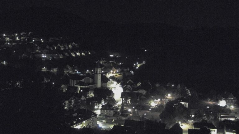 Dieses Bild zeigt eine Webcam-Aufnahme von Ottenhöfen, aufgenommen am Samstag, den 22.08.2026 um 03:30 Uhr