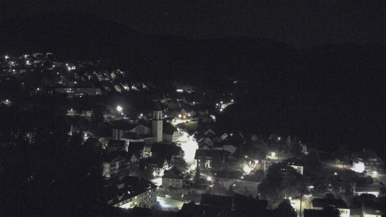 Dieses Bild zeigt eine Webcam-Aufnahme von Ottenhöfen, aufgenommen am Dienstag, den 11.08.2026 um 01:30 Uhr