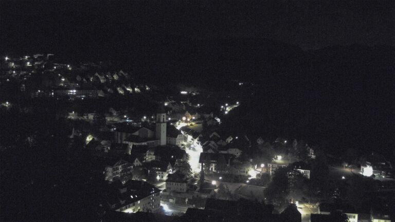 Dieses Bild zeigt eine Webcam-Aufnahme von Ottenhöfen, aufgenommen am Donnerstag, den 08.10.2026 um 01:00 Uhr