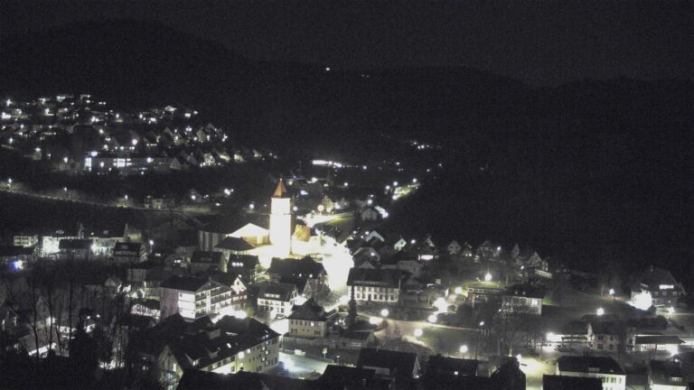 Dieses Bild zeigt eine Webcam-Aufnahme von Ottenhöfen, aufgenommen am Samstag, den 07.03.2026 um 20:50 Uhr