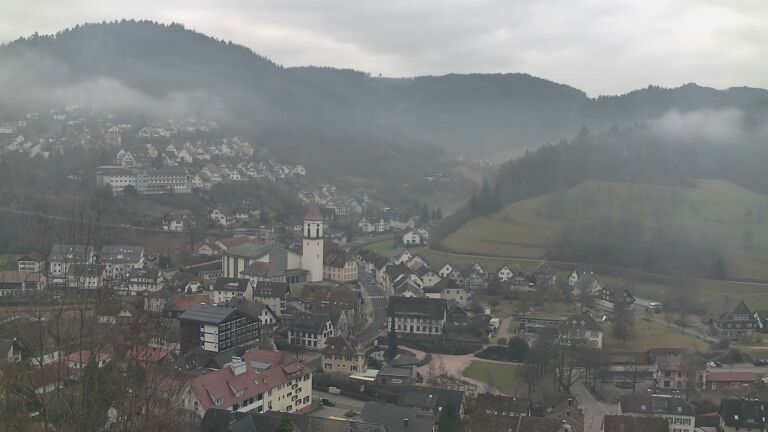 Dieses Bild zeigt eine Webcam-Aufnahme von Ottenhöfen, aufgenommen am Montag, den 09.02.2026 um 11:40 Uhr