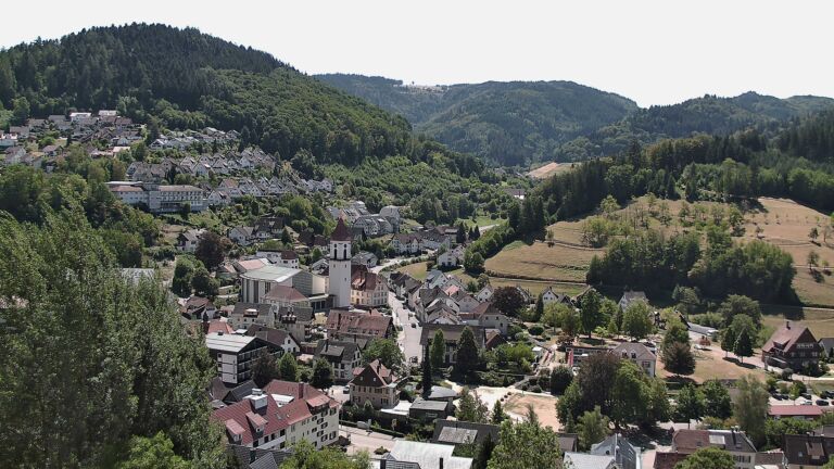 Dieses Bild zeigt eine Webcam-Aufnahme von Ottenhöfen, aufgenommen am Mittwoch, den 12.08.2026 um 12:50 Uhr