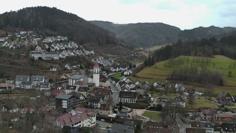 Dieses Bild zeigt eine Webcam-Aufnahme von Ottenhöfen, aufgenommen am Montag, den 16.02.2026 um 11:40 Uhr