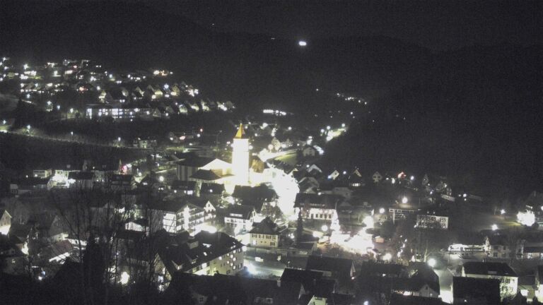 Dieses Bild zeigt eine Webcam-Aufnahme von Ottenhöfen, aufgenommen am Freitag, den 12.12.2025 um 20:20 Uhr
