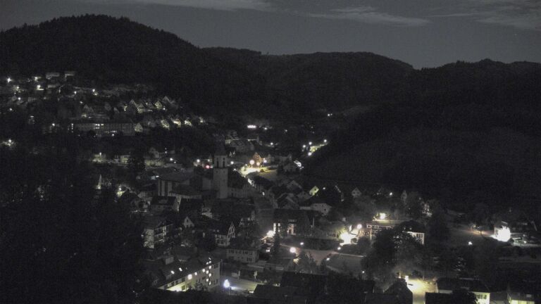 Dieses Bild zeigt eine Webcam-Aufnahme von Ottenhöfen, aufgenommen am Montag, den 28.09.2026 um 02:00 Uhr