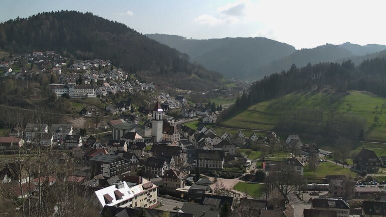 Dieses Bild zeigt eine Webcam-Aufnahme von Ottenhöfen, aufgenommen am Sonntag, den 22.03.2026 um 14:10 Uhr