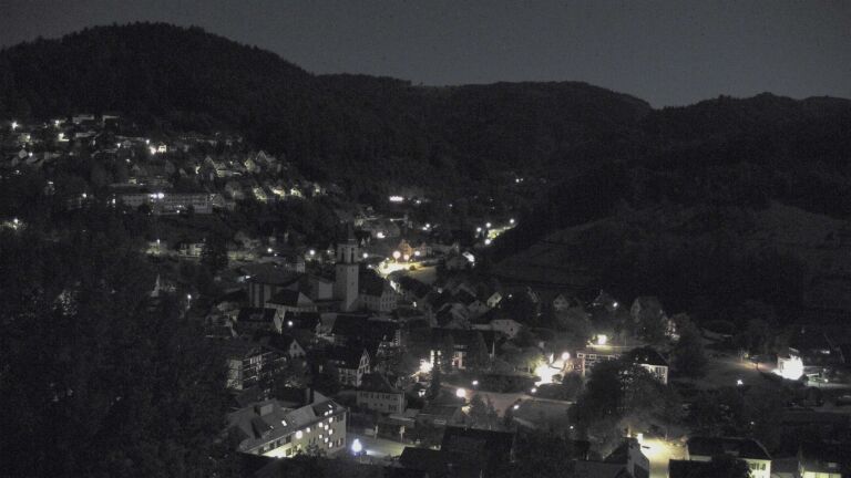 Dieses Bild zeigt eine Webcam-Aufnahme von Ottenhöfen, aufgenommen am Samstag, den 26.09.2026 um 03:00 Uhr
