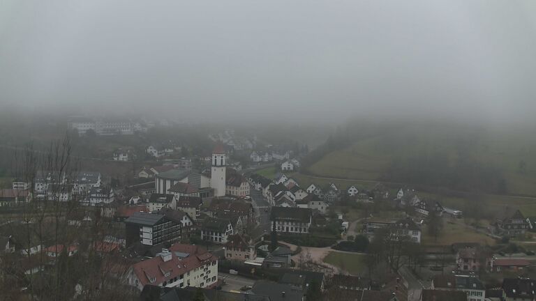 Dieses Bild zeigt eine Webcam-Aufnahme von Ottenhöfen, aufgenommen am Montag, den 02.02.2026 um 16:30 Uhr