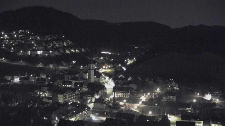 Dieses Bild zeigt eine Webcam-Aufnahme von Ottenhöfen, aufgenommen am Donnerstag, den 26.02.2026 um 23:00 Uhr