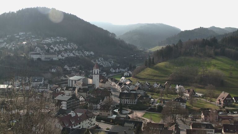 Dieses Bild zeigt eine Webcam-Aufnahme von Ottenhöfen, aufgenommen am Sonntag, den 08.03.2026 um 09:20 Uhr