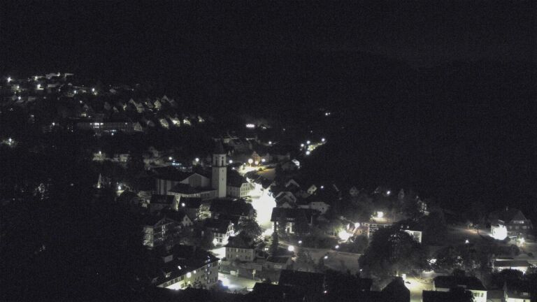 Dieses Bild zeigt eine Webcam-Aufnahme von Ottenhöfen, aufgenommen am Mittwoch, den 19.08.2026 um 03:30 Uhr