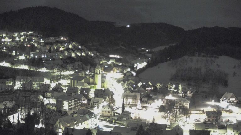Dieses Bild zeigt eine Webcam-Aufnahme von Ottenhöfen, aufgenommen am Donnerstag, den 08.01.2026 um 05:50 Uhr