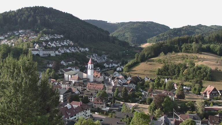 Dieses Bild zeigt eine Webcam-Aufnahme von Ottenhöfen, aufgenommen am Montag, den 10.08.2026 um 08:00 Uhr