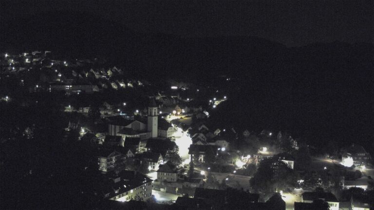 Dieses Bild zeigt eine Webcam-Aufnahme von Ottenhöfen, aufgenommen am Donnerstag, den 20.08.2026 um 01:00 Uhr