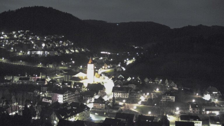 Dieses Bild zeigt eine Webcam-Aufnahme von Ottenhöfen, aufgenommen am Dienstag, den 03.03.2026 um 20:20 Uhr