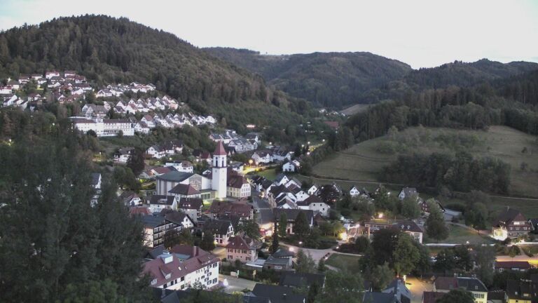 Dieses Bild zeigt eine Webcam-Aufnahme von Ottenhöfen, aufgenommen am Mittwoch, den 09.09.2026 um 20:20 Uhr