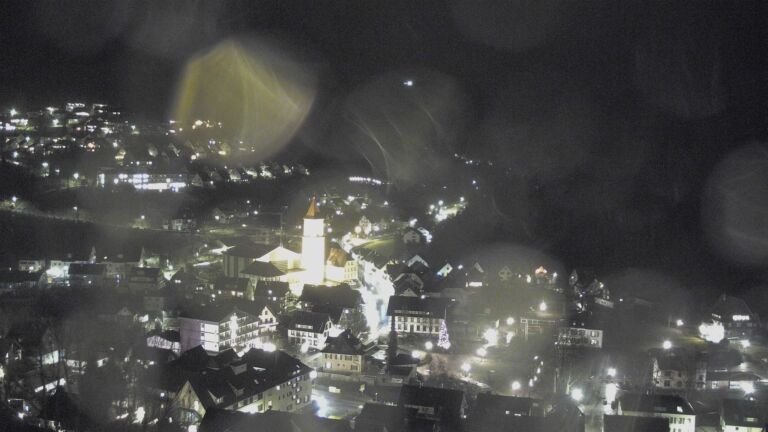 Dieses Bild zeigt eine Webcam-Aufnahme von Ottenhöfen, aufgenommen am Freitag, den 09.01.2026 um 19:10 Uhr