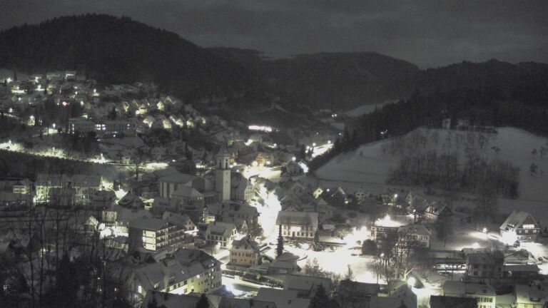 Dieses Bild zeigt eine Webcam-Aufnahme von Ottenhöfen, aufgenommen am Mittwoch, den 07.01.2026 um 04:00 Uhr