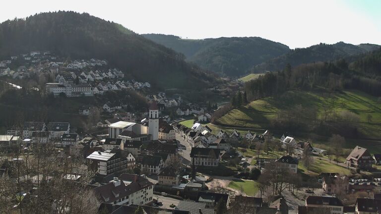 Dieses Bild zeigt eine Webcam-Aufnahme von Ottenhöfen, aufgenommen am Freitag, den 27.02.2026 um 10:10 Uhr