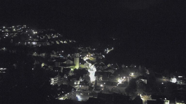Dieses Bild zeigt eine Webcam-Aufnahme von Ottenhöfen, aufgenommen am Dienstag, den 13.10.2026 um 22:30 Uhr