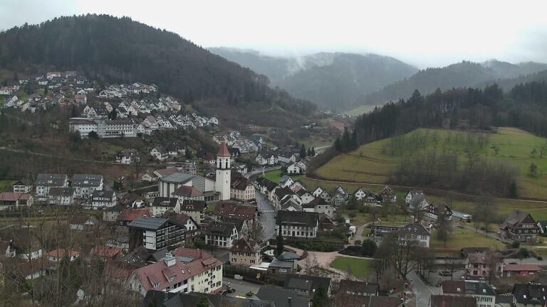 Dieses Bild zeigt eine Webcam-Aufnahme von Ottenhöfen, aufgenommen am Freitag, den 20.02.2026 um 15:10 Uhr