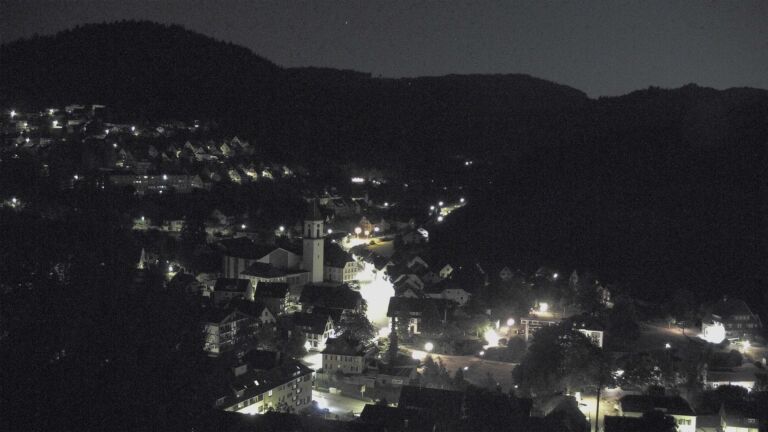 Dieses Bild zeigt eine Webcam-Aufnahme von Ottenhöfen, aufgenommen am Dienstag, den 28.07.2026 um 02:30 Uhr