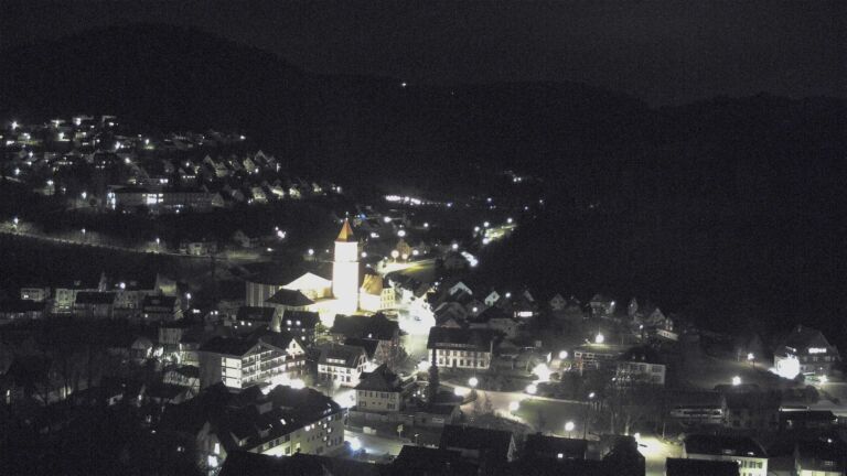 Dieses Bild zeigt eine Webcam-Aufnahme von Ottenhöfen, aufgenommen am Freitag, den 13.03.2026 um 22:30 Uhr
